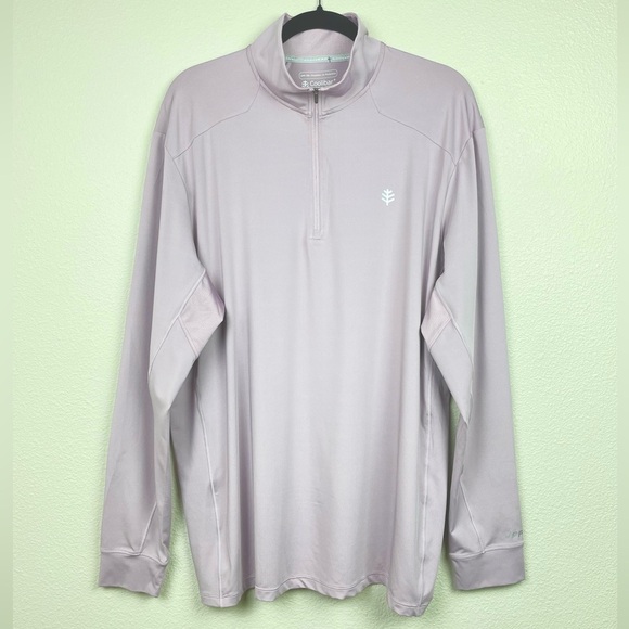 Coolibar Men's XL UPF 50+ Agility Perfromance Pullover Lilac Purple Long Sleeve - Picture 1 of 15